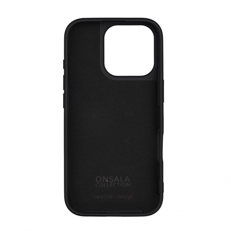 Onsala Back Sil Touch Recycled MagSerie iPhone 16 Pro Black Onsala Back Sil Touch Recycled MagSerie iPhone 16 Pro Black