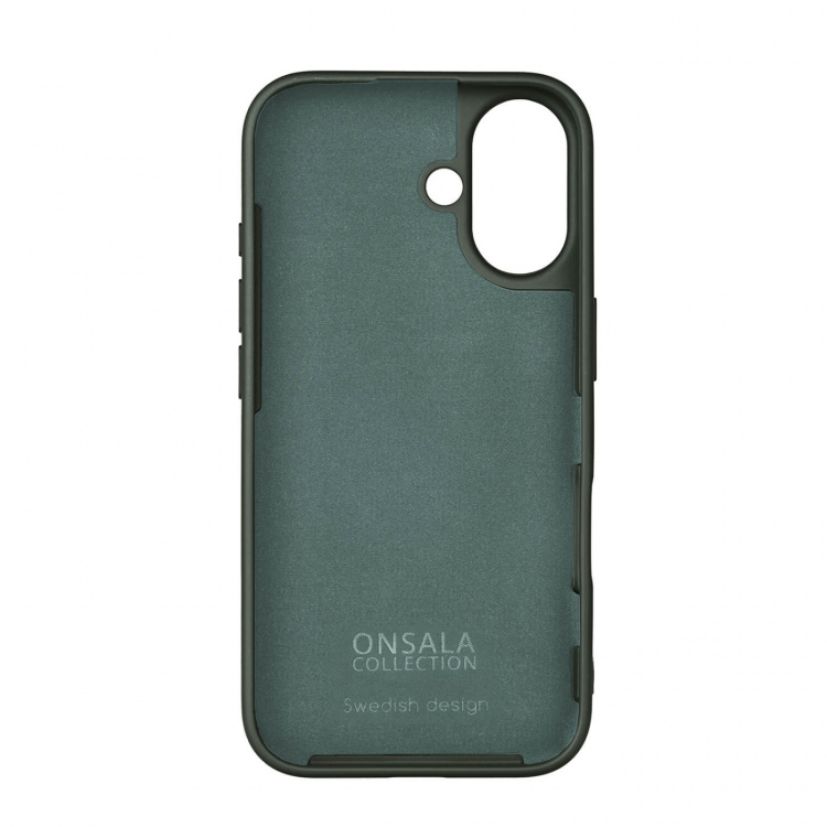 Onsala Mobildeksel med silikonsfølelse Olive Green - iPhone 16 Onsala Mobildeksel med silikonsfølelse Olive Green - iPhone 16