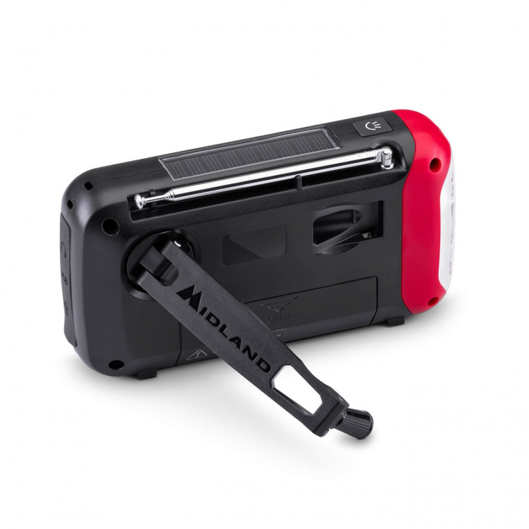 Midland Nødradio ER250BT Rød/Svart