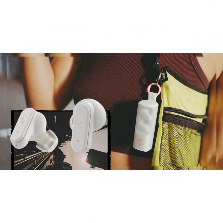 Skullcandy Hodetelefoner DIME EVO TWS In-Ear Bone/Orange Skullcandy Hodetelefoner DIME EVO TWS In-Ear Bone/Orange