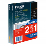 Epson Premium glanset fotopapir (2 for 1), 10x15, 255 g/m², 80 ark totalt Epson Premium glanset fotopapir (2 for 1), 10x15, 255 g/m², 80 ark totalt