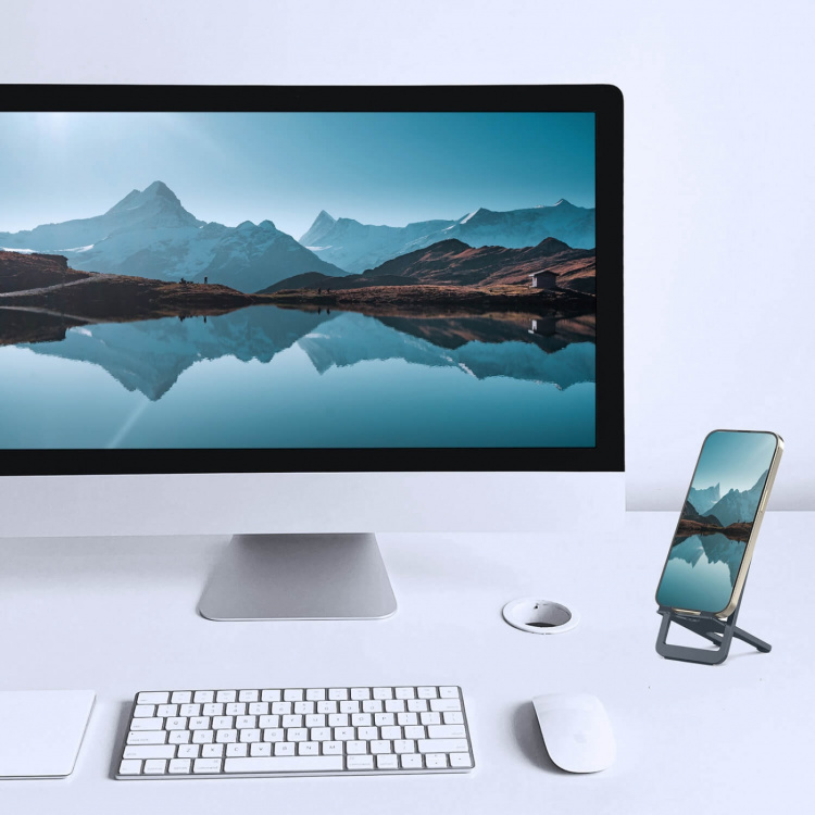 Desire2 Ultra Slim Phone Holder Aluminium Dark Grey