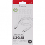 Hama Charging Cable USB-C to Lightning 1.0m White Hama Charging Cable USB-C to Lightning 1.0m White