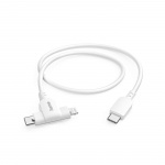 Hama Charging Cable USB-C to USB-C or Lightning 1.5m White