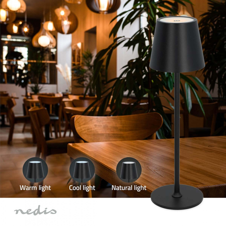 Nedis LED bordlampe | LED | 1.8 W | 150 lm | 3000 - 6000 K | Sort Nedis LED bordlampe | LED | 1.8 W | 150 lm | 3000 - 6000 K | Sort