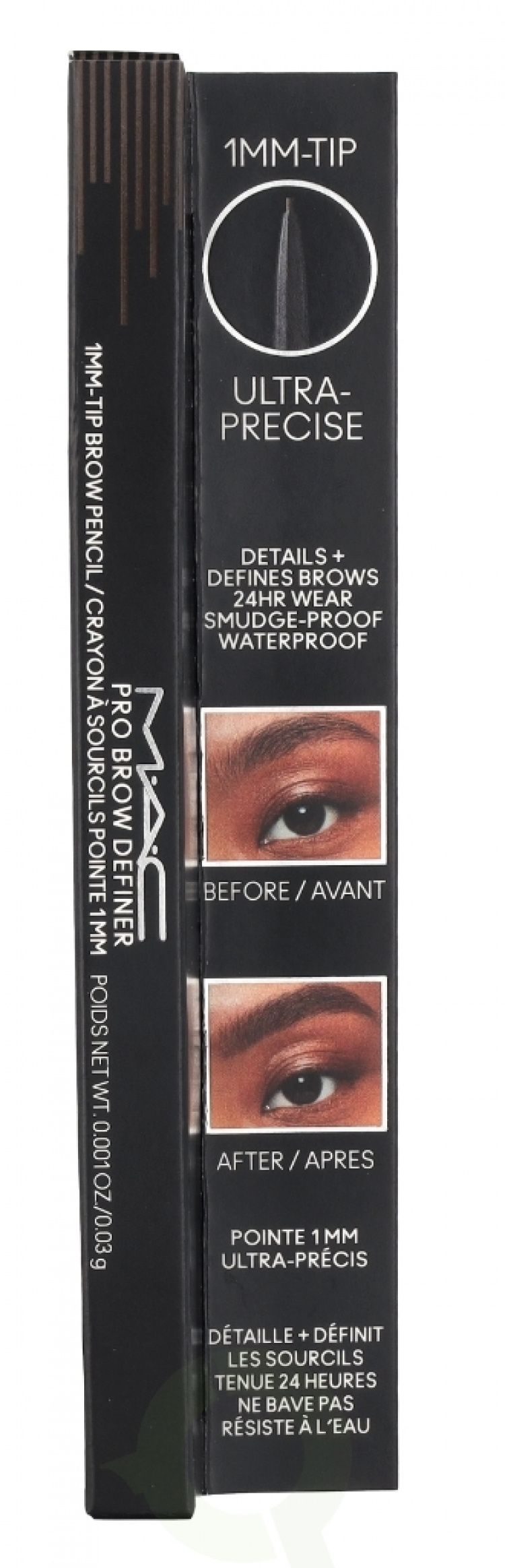 MAC Pro Brow Definer 1 Mm Tip Brow Pencil 24 Hour Waterproof 0,03 g Spiked
