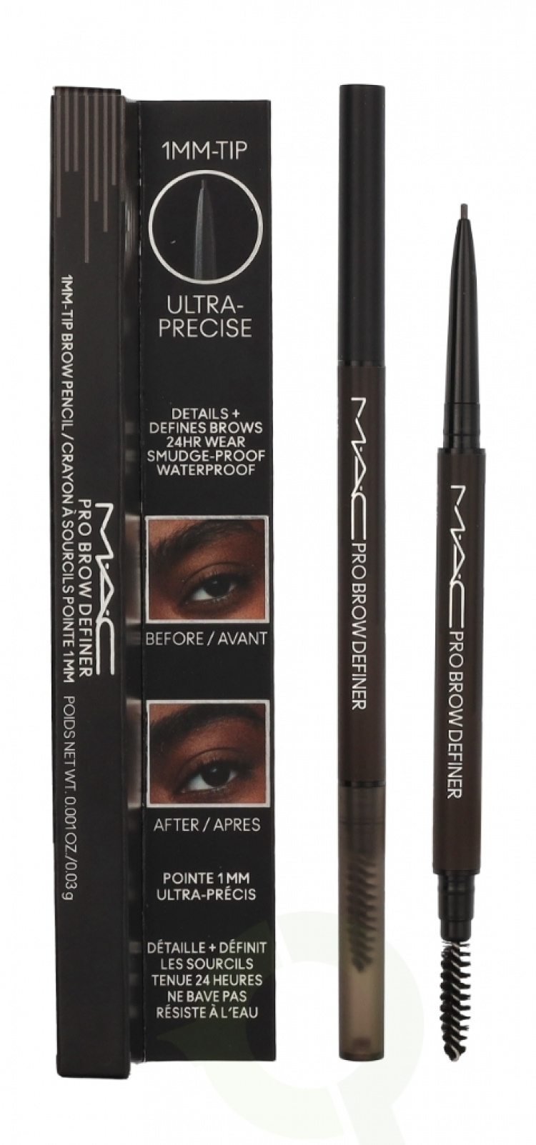 MAC Pro Brow Definer 1 Mm Tip Brow Pencil 24 Hour Waterproof 0,03 g Stud