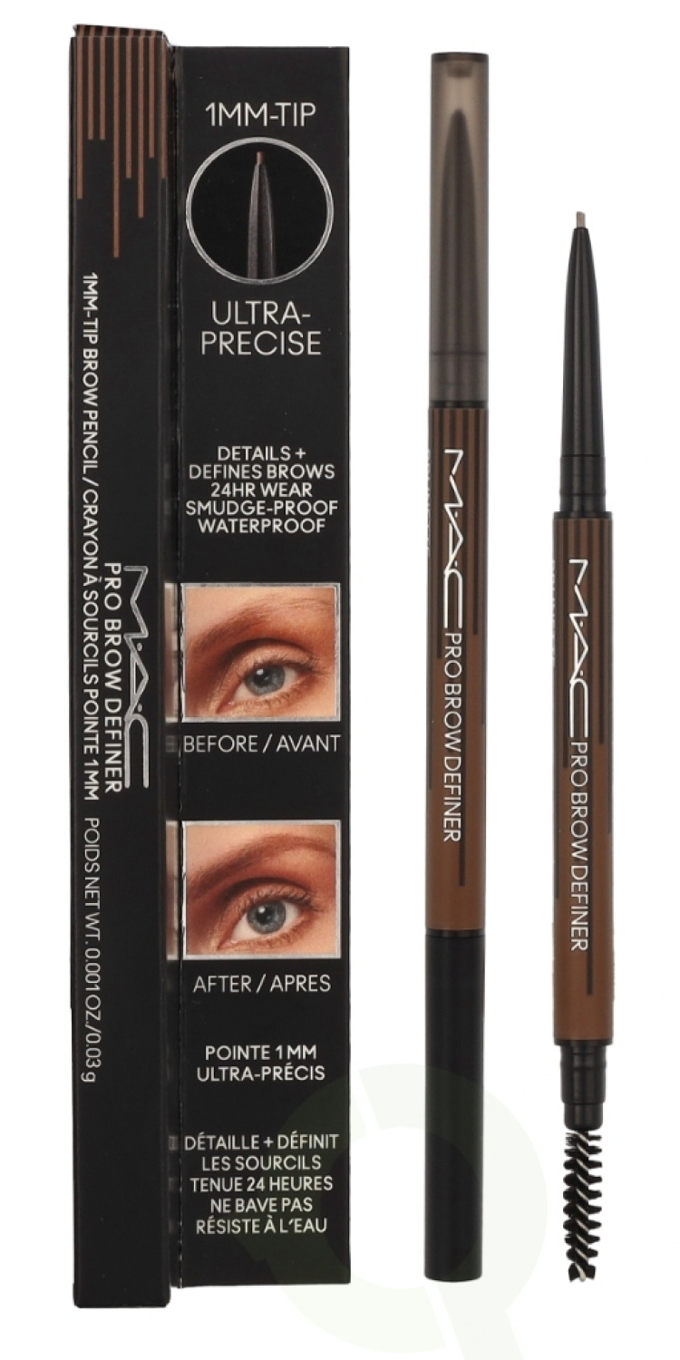 MAC Pro Brow Definer 1 Mm Tip Brow Pencil 24 Hour Waterproof 0,03 g Brunette