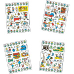 Barbo Toys Pippi Klistremerker Villa Villekulla m. 140 klistremerker