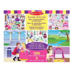 Melissa & Doug Gjenbrukbar klistremerkeblokk Prinsesseslottet
