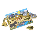 Melissa & Doug Puslespill Safari i tre