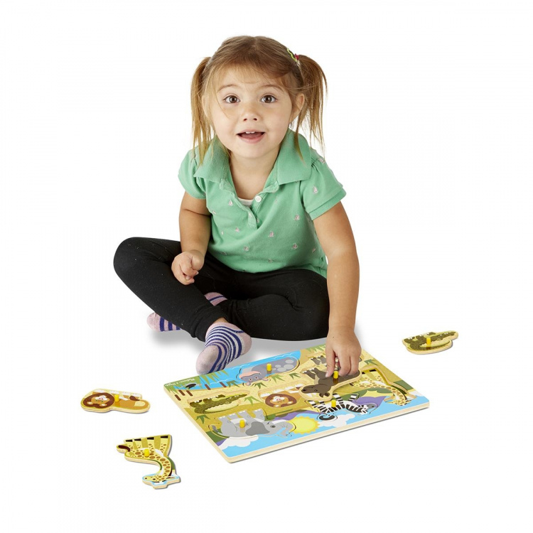 Melissa & Doug Puslespill Safari i tre