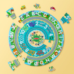 Melissa & Doug Gulvpuslespill og lekesett Round the Shore