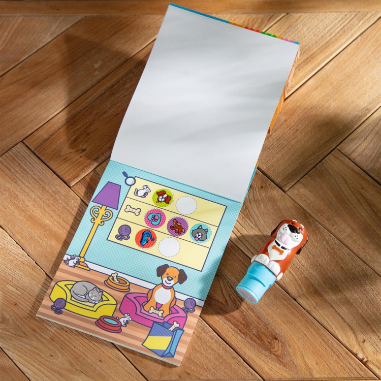 Melissa & Doug Klistremerke WOW! Hund med bok og klistremerker