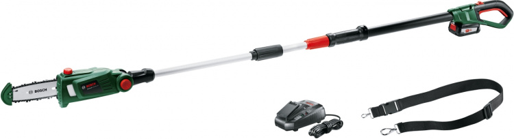 Bosch UniversalChainPole 18 batteridrevet motorsag, med 2,5 Ah batteri Bosch UniversalChainPole 18 batteridrevet motorsag, med 2,5 Ah batteri