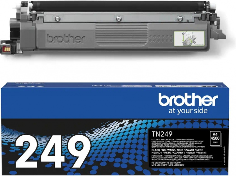 Brother TN249BK laserblekkpatron, svart Brother TN249BK laserblekkpatron, svart