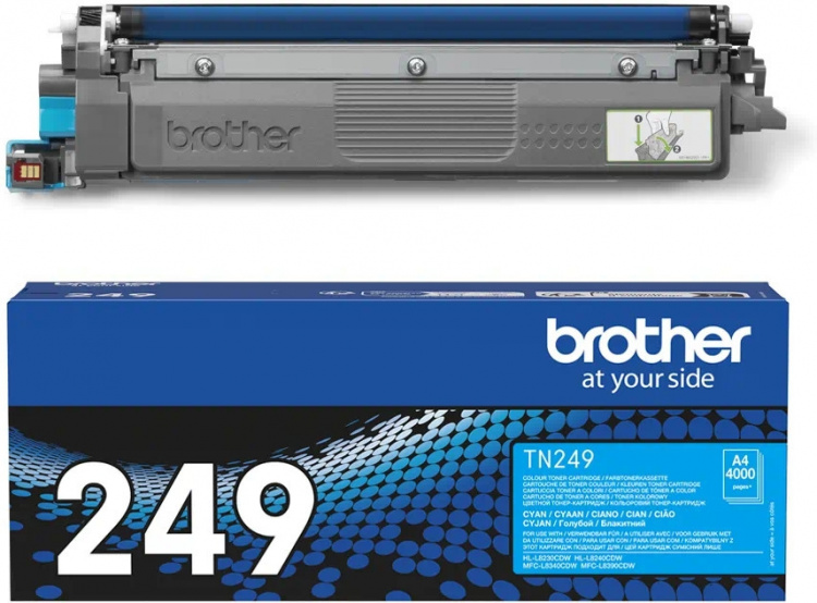 Brother TN249C laserblekkpatron, cyan