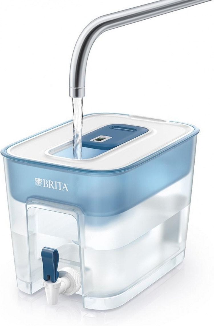 BRITA Flow vannfiltreringstank med dispenser, 8,2 l