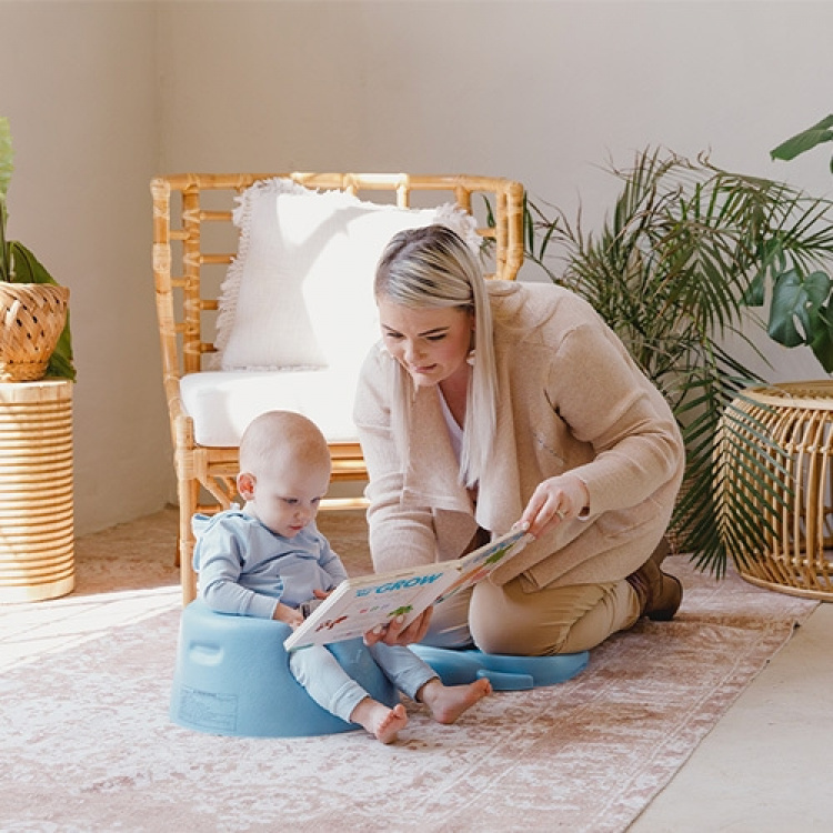 Bumbo Floor Seat - babystol, pudderblå