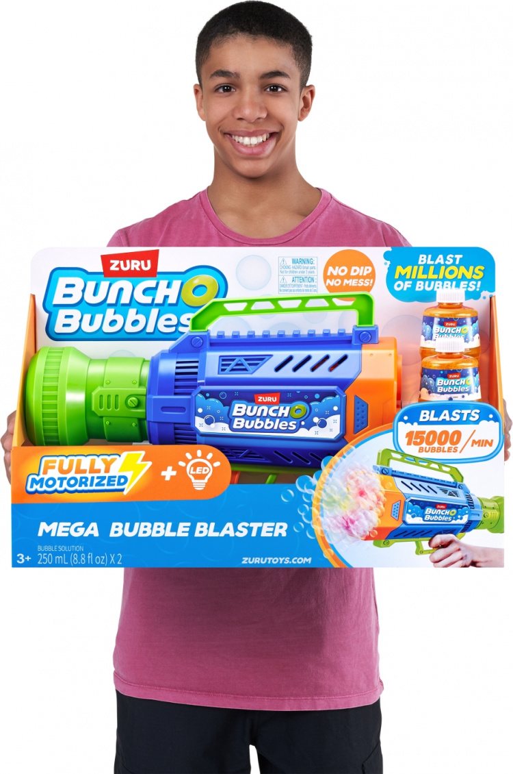 BUNCH O BUBBLES Mega Bubble Blaster - stor motorisert boblepistol