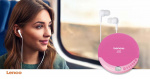 Lenco Bærbar CD-spiller med ladefunksjon Pink