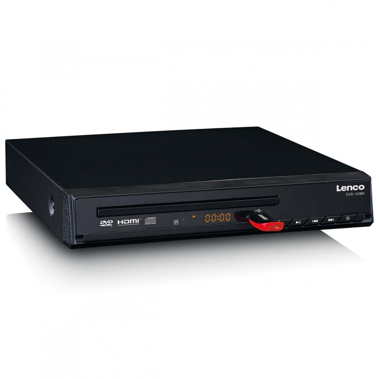 Lenco Kompakt DVD/CD-spiller med USB-avspilling