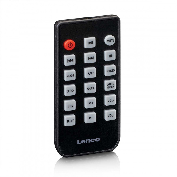 Lenco Micro sett med CD/MP3 Bluetooth® USB-fjernkontroll Svart Lenco Micro sett med CD/MP3 Bluetooth® USB-fjernkontroll Svart