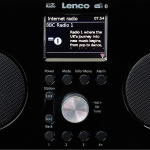 Lenco DAB+/FM-radio med Bluetooth-fjernkontroll og oppladbart batteri