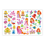 Lenco Boombox med CD-spiller, FM-radio og klistremerker Rosa