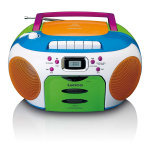 Lenco Bærbar radio med CD og kassett Kids Multi Colour Lenco Bærbar radio med CD og kassett Kids Multi Colour