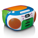 Lenco Bærbar radio med CD og kassett Kids Multi Colour Lenco Bærbar radio med CD og kassett Kids Multi Colour
