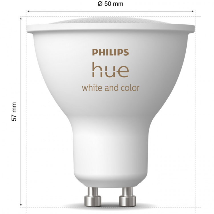 Philips Hue Hue White and Colour Ambiance GU10 400lm 3-pk