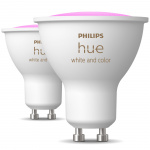 Philips Hue Hue White and Colour Ambiance GU10 400lm 2-pk Philips Hue Hue White and Colour Ambiance GU10 400lm 2-pk