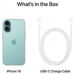 Apple iPhone 16 128 GB blågrønn