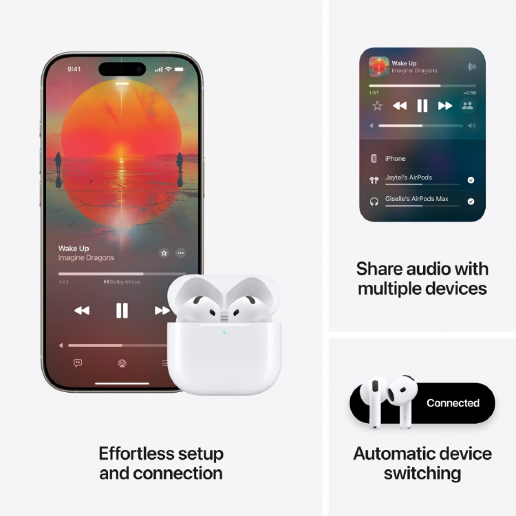Apple AirPods 4 med aktiv støyreduksjon Apple AirPods 4 med aktiv støyreduksjon