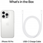 Apple iPhone 16 Pro Max 256 GB hvit titan