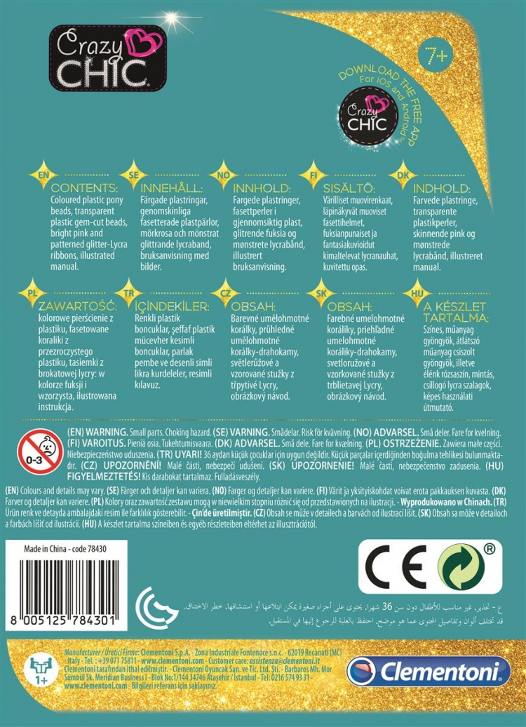 Clementoni Crazy Chic Enjoy Armbånd Glee