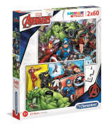 Clementoni 2x60 puslespill Kids Avengers