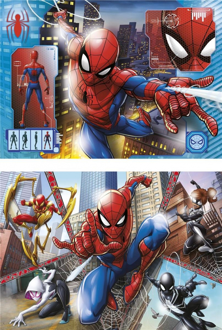 Clementoni 2x60 puslespill Kids Spider-Man