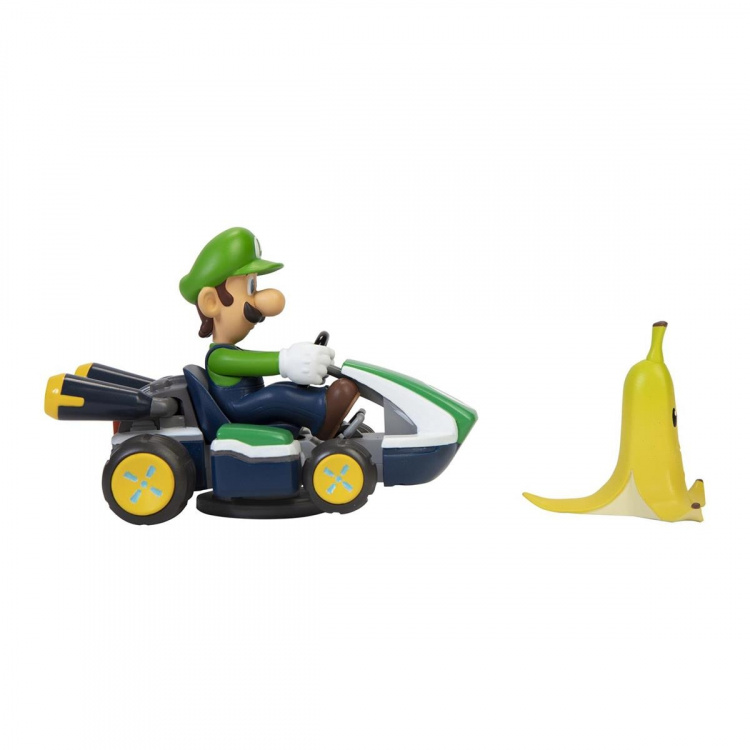 JAKKS Pacific Super Mario 2,5 tommers Spin Out Mario Kart Luigi JAKKS Pacific Super Mario 2,5 tommers Spin Out Mario Kart Luigi
