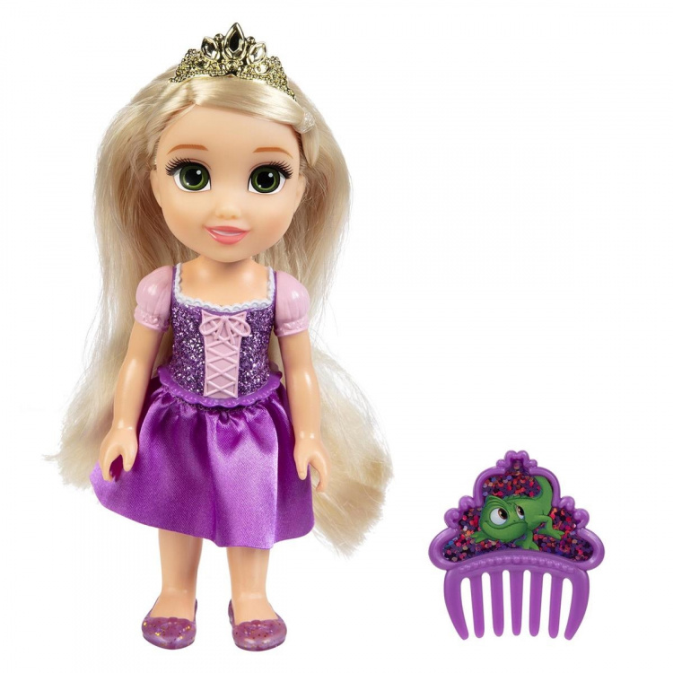 JAKKS Pacific Disney Princess 6 tommers liten dukke med kam Rapunzel JAKKS Pacific Disney Princess 6 tommers liten dukke med kam Rapunzel