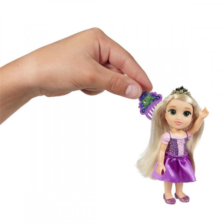 JAKKS Pacific Disney Princess 6 tommers liten dukke med kam Rapunzel JAKKS Pacific Disney Princess 6 tommers liten dukke med kam Rapunzel
