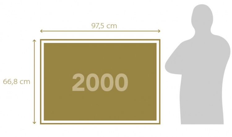 Clementoni 2000 stk høykvalitets kolleksjon CLASSICAL GARDEN UNICORNS