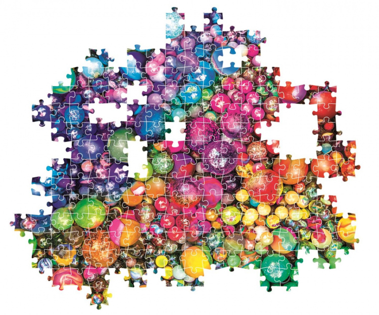 Clementoni 1000 stk CB Colorboom-kuler av høy kvalitet