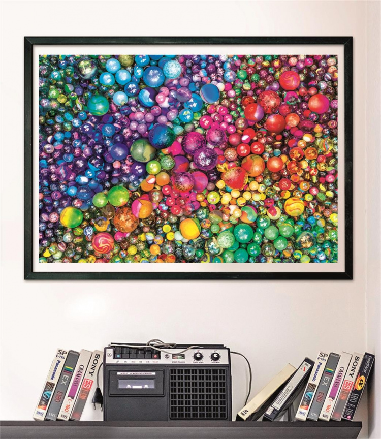 Clementoni 1000 stk CB Colorboom-kuler av høy kvalitet