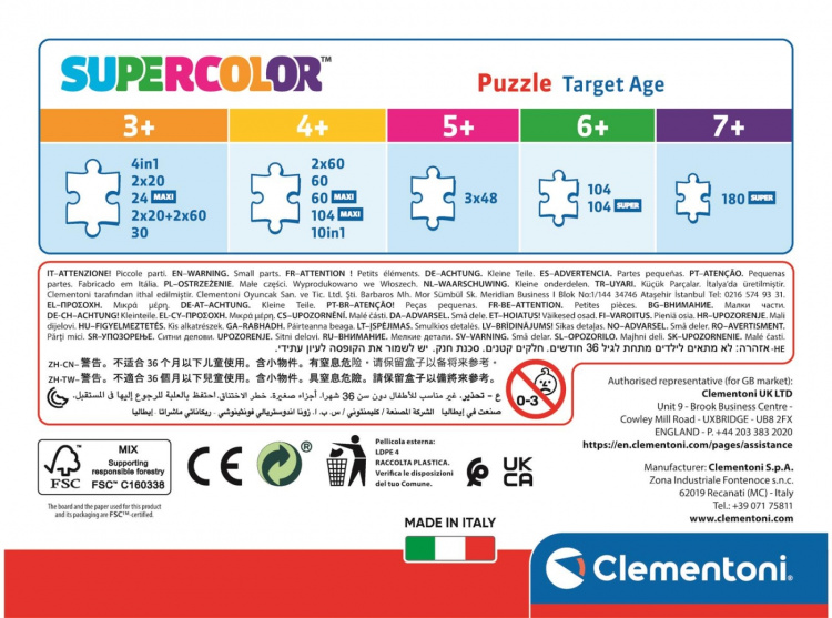 Clementoni 60 brikker Puslespill Kids Paw Patrol