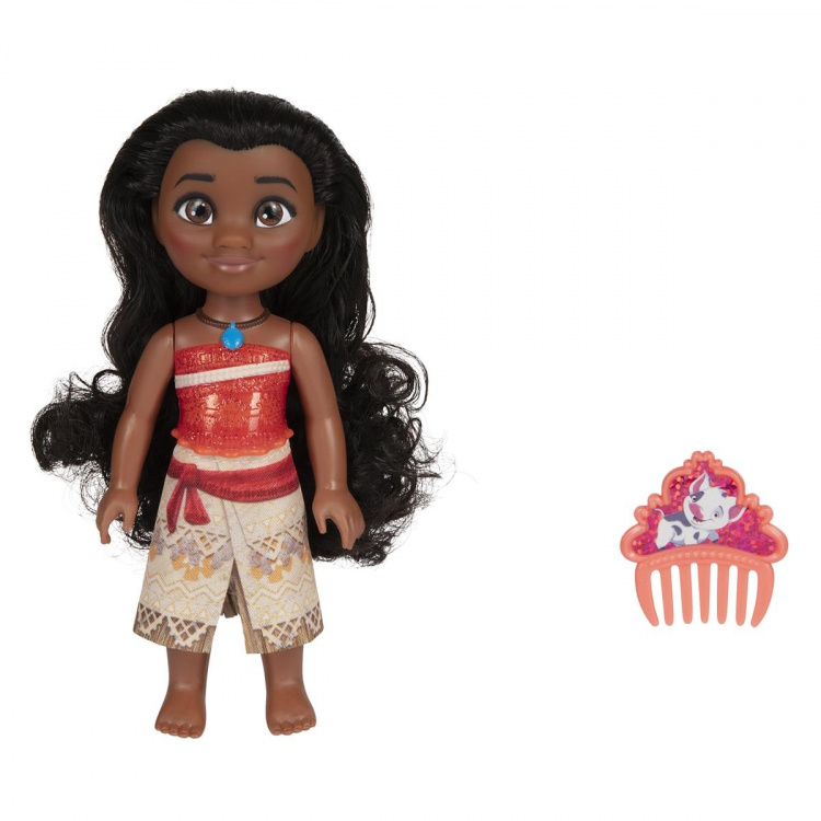 JAKKS Pacific Disney Princess 6 tommers liten dukke med kam Vaiana JAKKS Pacific Disney Princess 6 tommers liten dukke med kam Vaiana