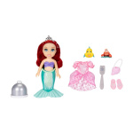 JAKKS Pacific Disney Princess 6-tommers Petite Doll med ekstra mote og tilbehør Sea to Land Ariel
