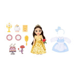 JAKKS Pacific Disney Princess 6 tommers liten dukke med ekstra mote og tilbehør Be Our Guest Belle