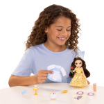 JAKKS Pacific Disney Princess 6 tommers liten dukke med ekstra mote og tilbehør Be Our Guest Belle